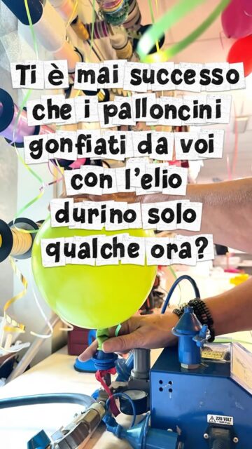 I tuoi palloncini in lattice gonfiati ad elio durano solo poche ore? 🎈
Non basta gonfiarli: la durata dipende dalla tecnica, dal trattamento e dall’esperienza.
Da Avigliana Party utilizziamo un procedimento professionale che permette di garantire una durata fino a 24 ore.
Perché con l’elio, sapere come fare fa la differenza.
#AviglianaParty #BalloonArt #PallonciniElio #BalloonTips